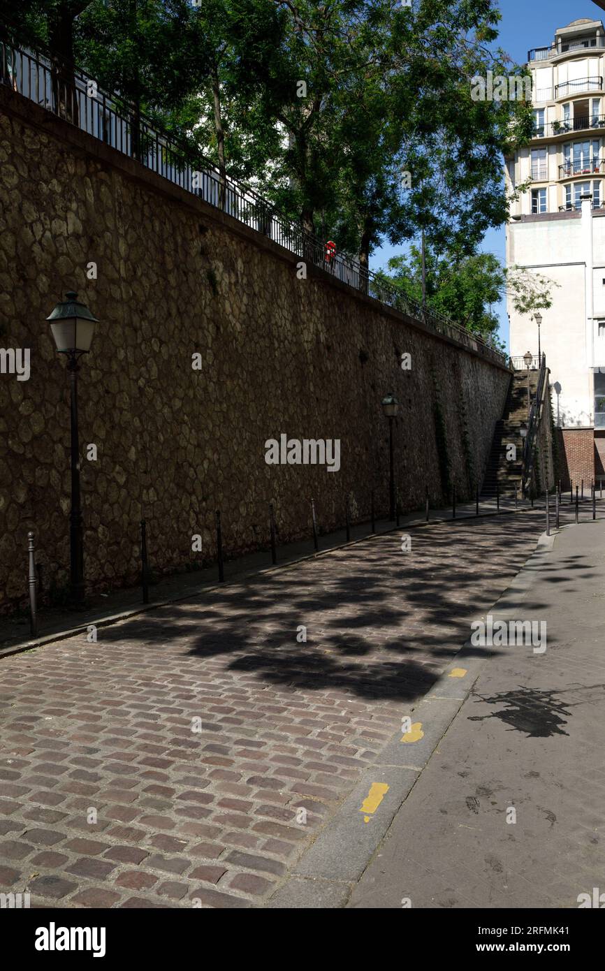 Francia, regione Ile-de-France, 16° arrondissement di Parigi, Rue Raynouard, edificio di Auguste Perret e Rue Berton Foto Stock