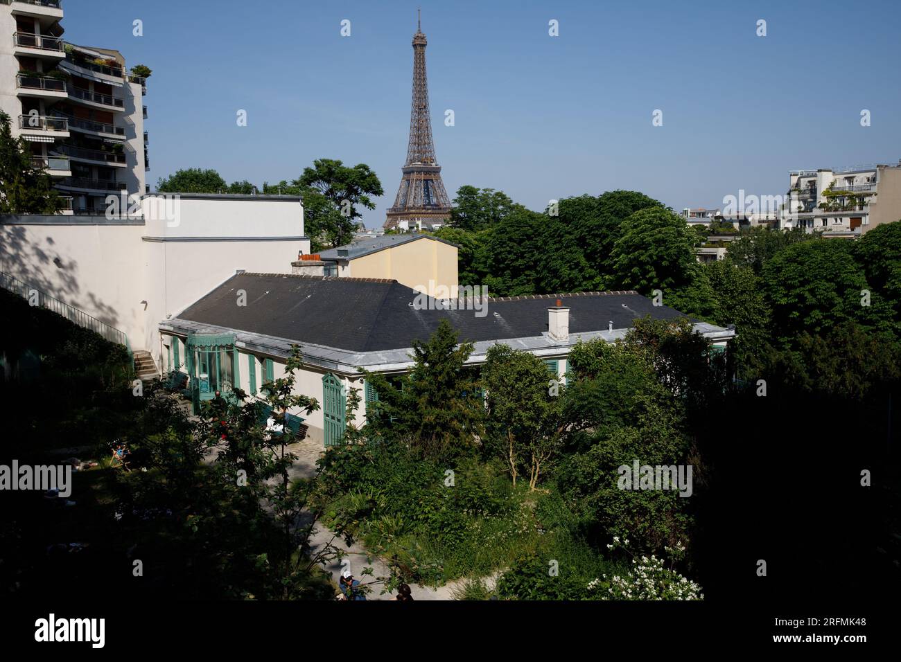 Francia, regione Ile-de-France, 16° arrondissement di Parigi, Rue Raynouard, Maison de Balzac (Casa Balzac) Foto Stock