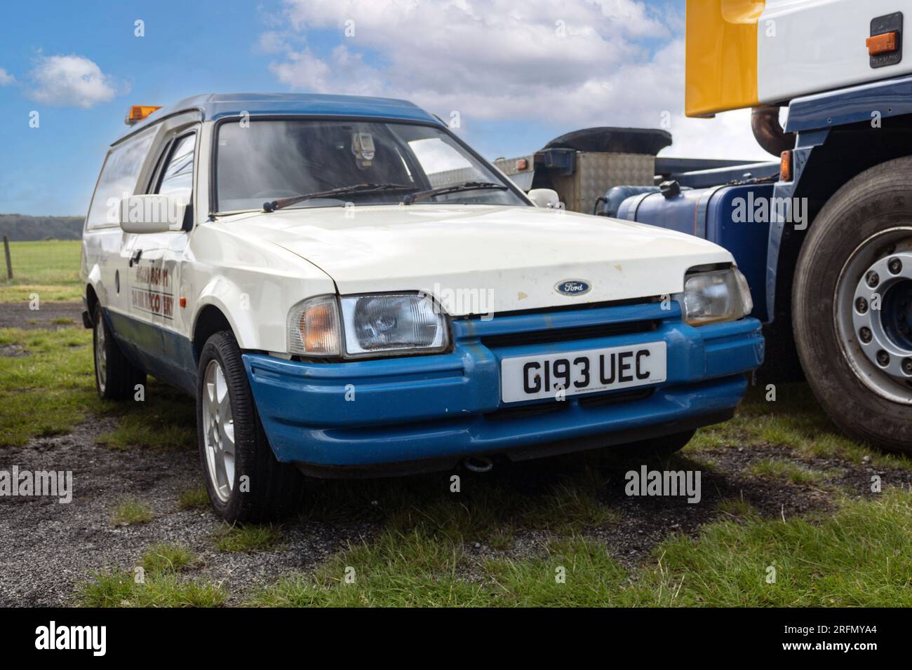 Furgone Ford Escort. Cumbria Steam Gathering 2023. Foto Stock