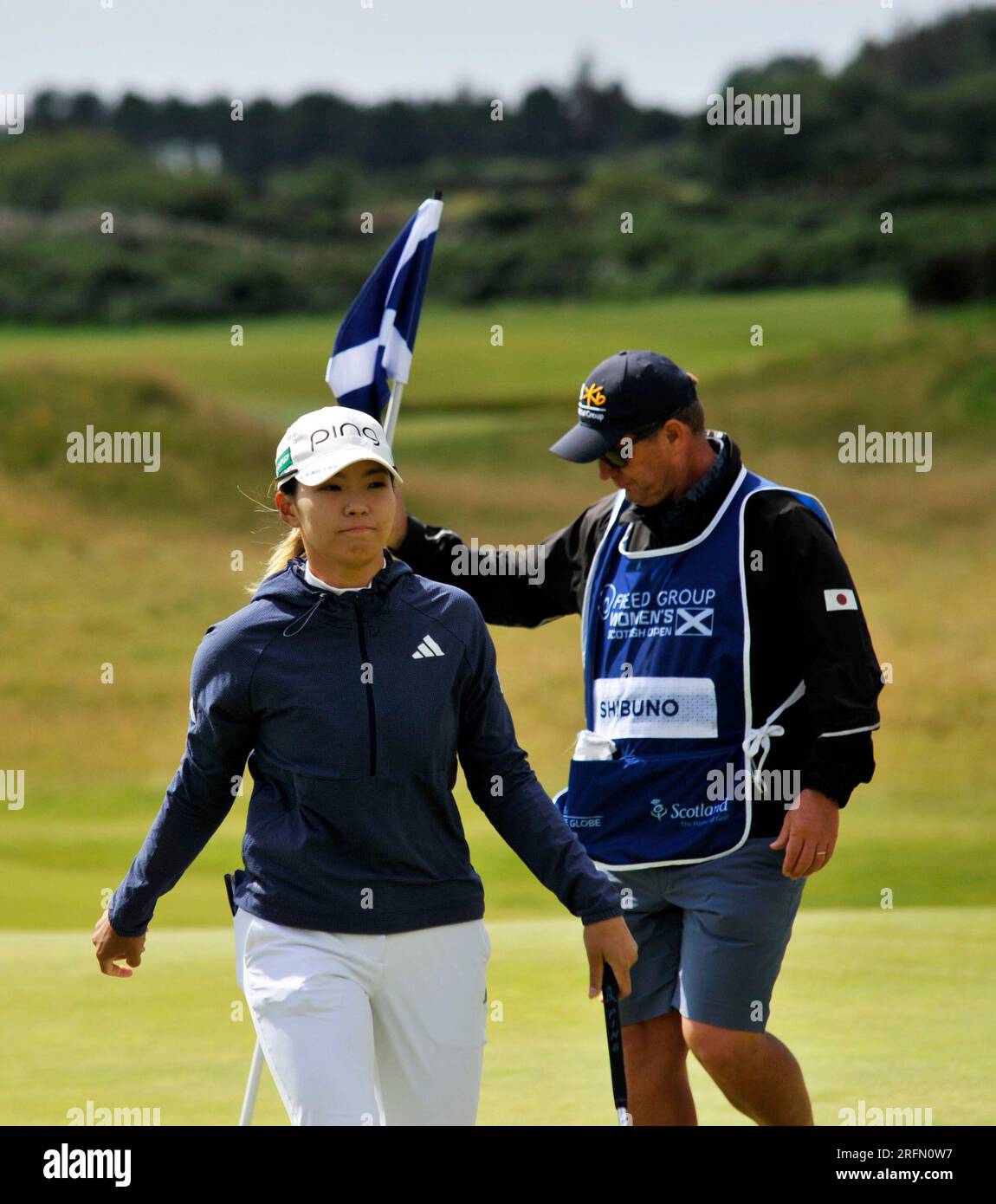 4 agosto 2023. Irvine, Scozia, Regno Unito. Hinako Shibuno il primo, il secondo giorno. Crediti: CDG/Alamy Live News Foto Stock