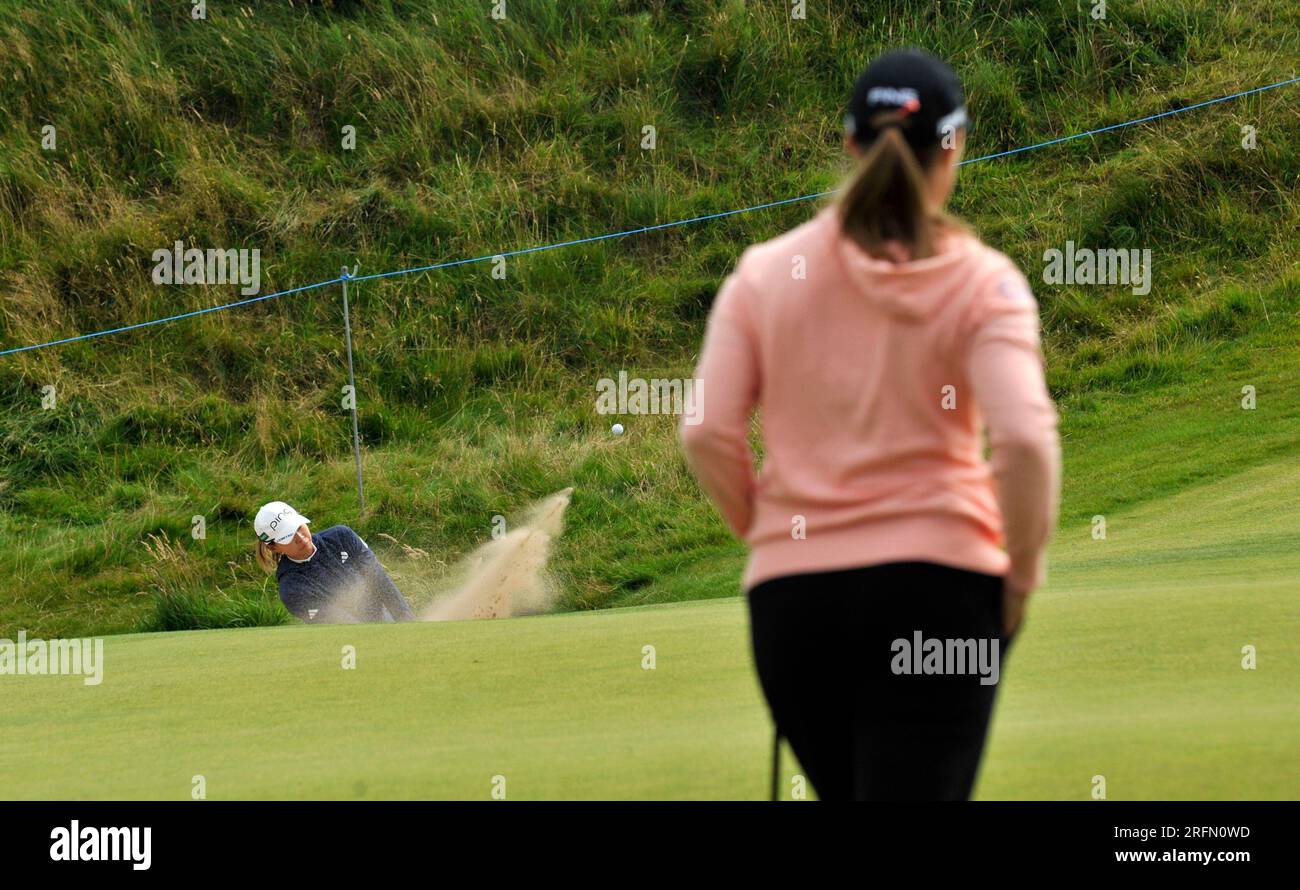 4 agosto 2023. Irvine, Scozia, Regno Unito. Hinako Shibuno il 4, giorno 2. Crediti: CDG/Alamy Live News Foto Stock