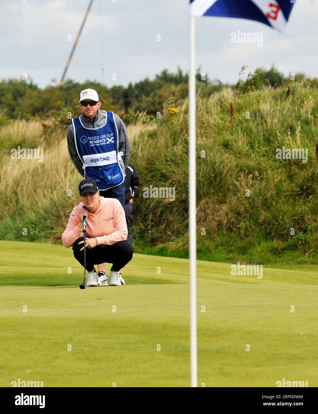 4 agosto 2023. Irvine, Scozia, Regno Unito. Jennifer Kupcho al terzo giorno, 2. Crediti: CDG/Alamy Live News Foto Stock