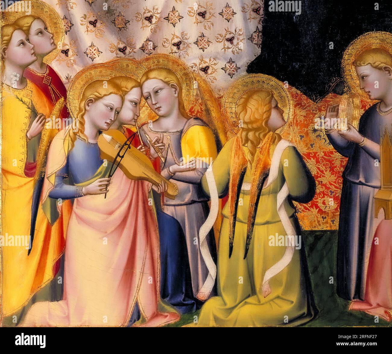 Giovanni del Biondo, Incoronazione della Vergine e dei Santi, Foto Stock