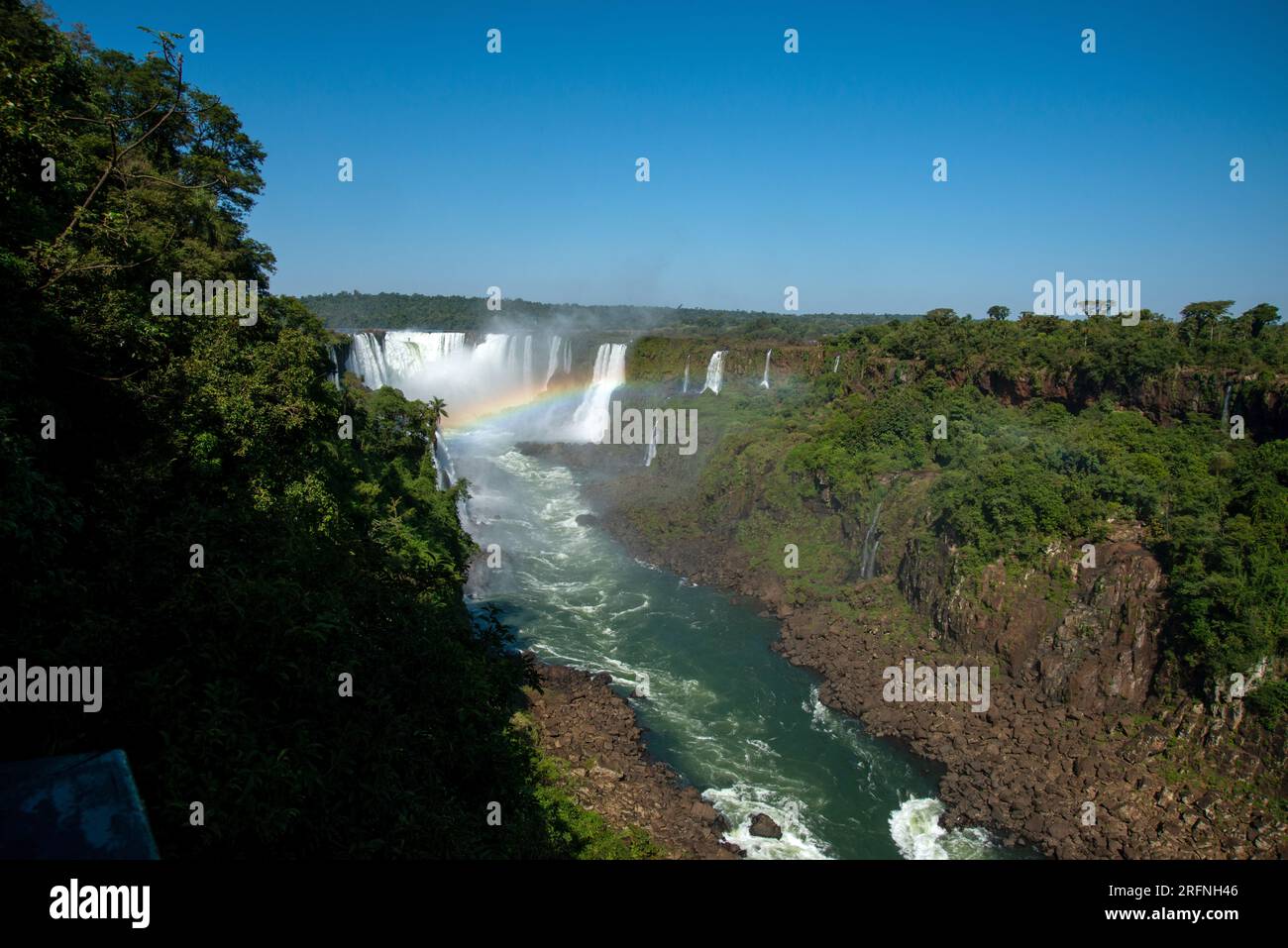 Foto delle cascate dell'Iguazú in Brasile. Foto di alta qualità Foto Stock