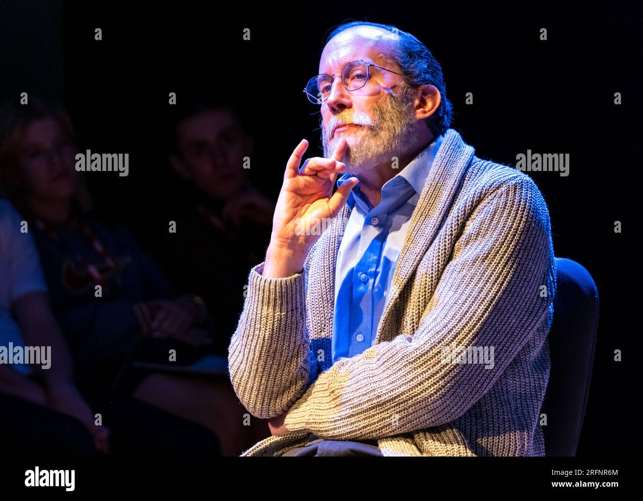 Edimburgo, Scozia, Regno Unito, 4 agosto 2023. Lancio di Edinburgh Festival Fringe the Space. Nella foto: The Quality of Mercy, un dramma sul dottor Harold Shipman scritto e interpretato dal nipote di una delle sue vittime. Crediti: Sally Anderson/Alamy Live News Foto Stock