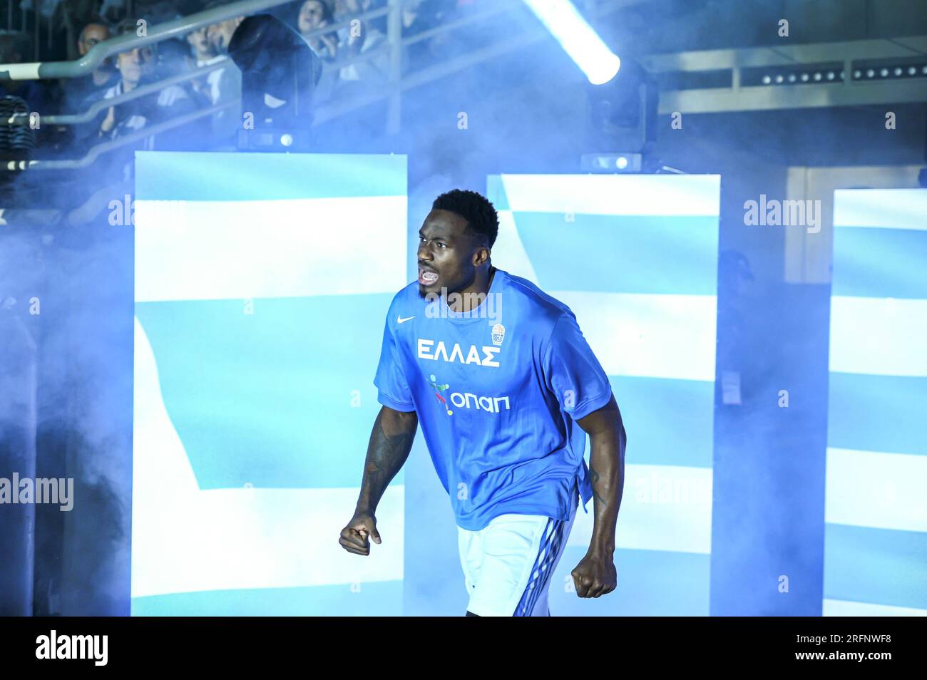 Atene, Lombardia, Grecia. 4 agosto 2023. 43 THANASIS ANTETOKOUNMPO della Grecia durante l'amichevole internazionale tra Grecia e Slovenia allo Stadio OAKA il 4 agosto 2023, in.Atene, Grecia. (Immagine di credito: © Stefanos Kyriazis/ZUMA Press Wire) SOLO USO EDITORIALE! Non per USO commerciale! Crediti: ZUMA Press, Inc./Alamy Live News Foto Stock