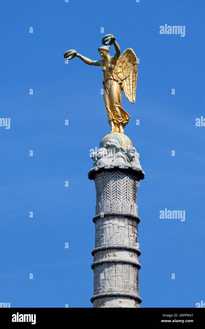 La Fontaine du Palmier (1806-1808) o Fontaine de la Victoire è una fontana monumentale situata in Place du Châtelet Foto Stock