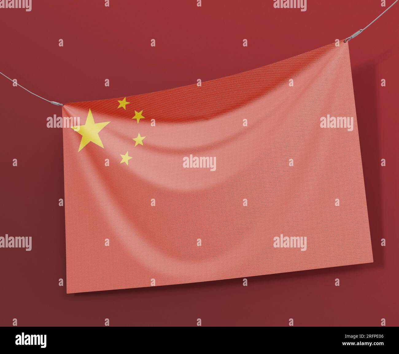 china flag hd di qualità superiore Foto Stock