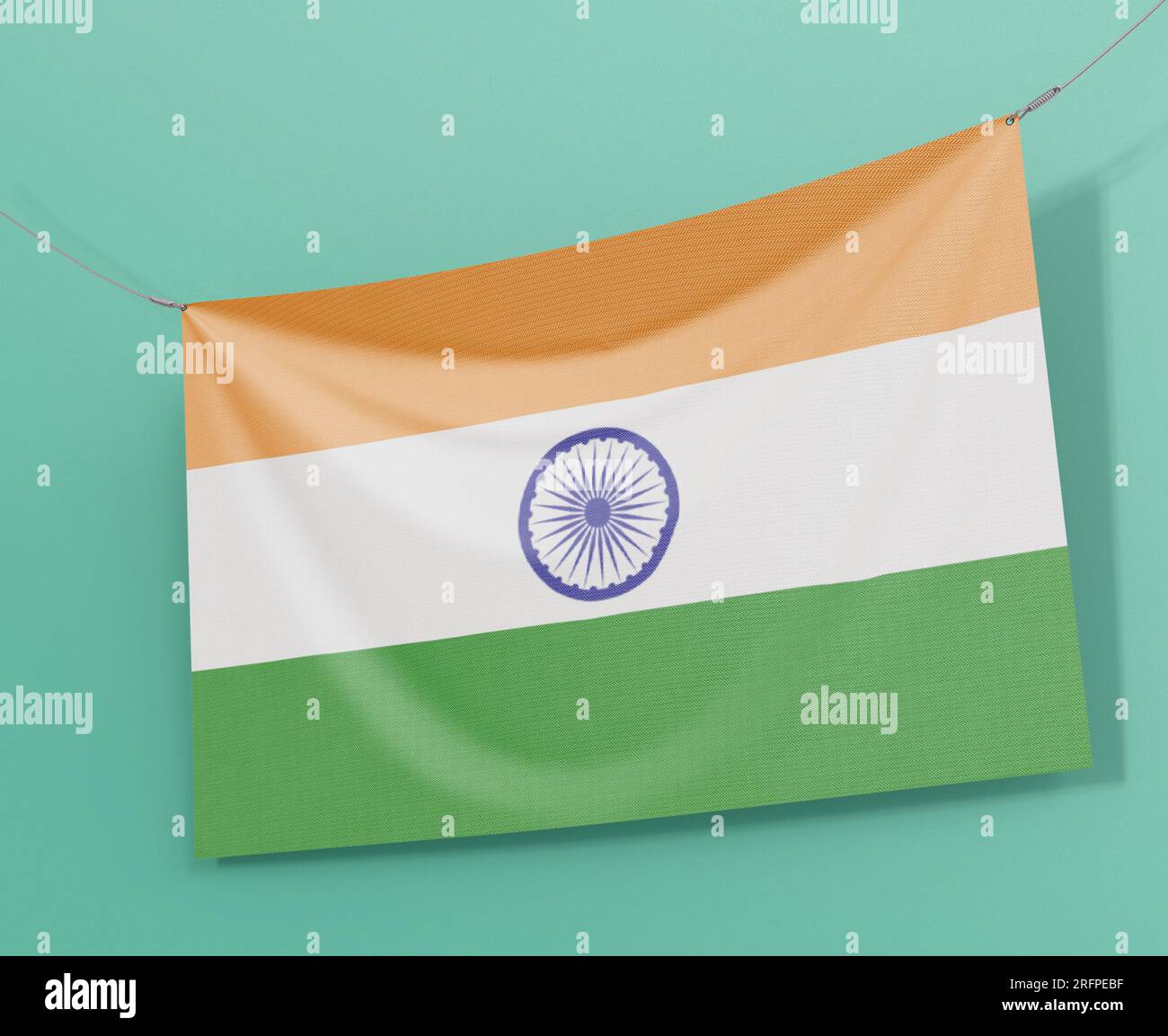 Indian flag hd di qualità premium, scarica subito Foto Stock