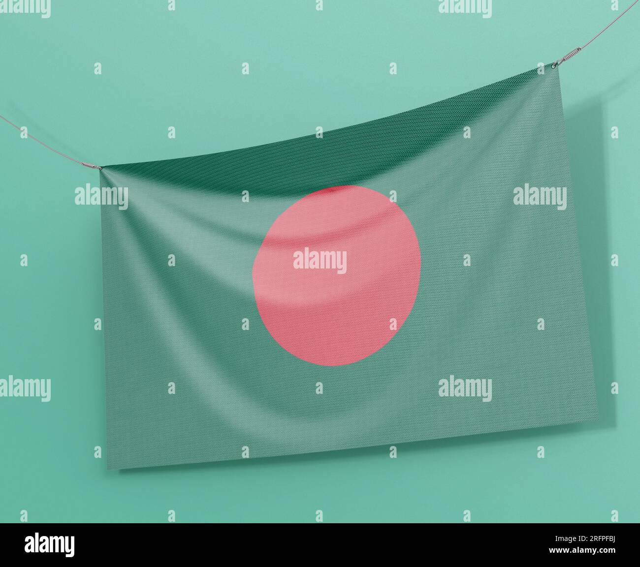 Bangladesh flag Premium Quality scarica ora Foto Stock