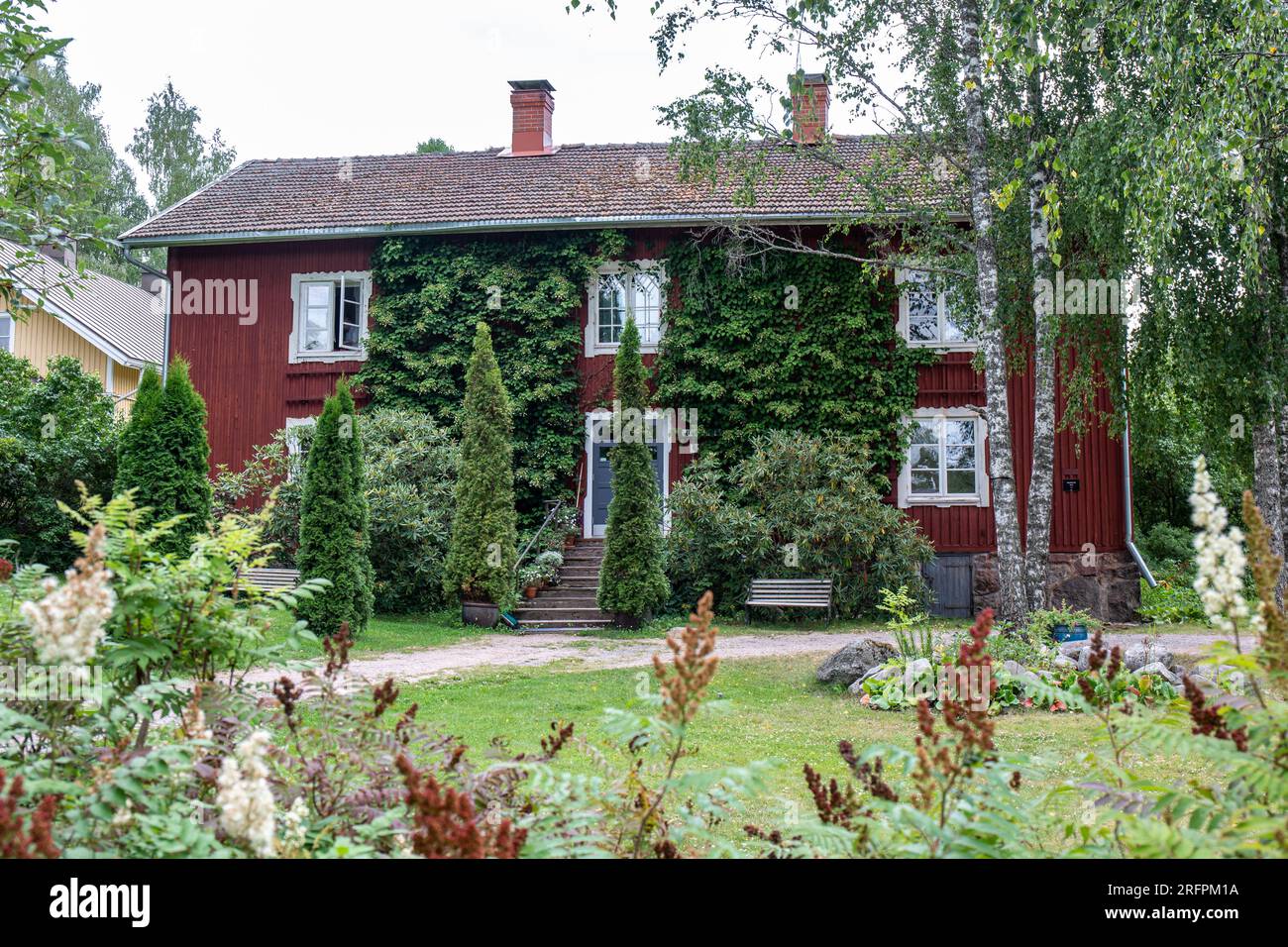 Matri House Bed and Breakfast nel villaggio di Mathildedal a Perniö, Finlandia Foto Stock