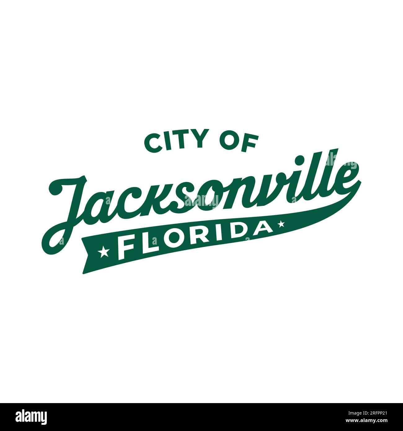 Jacksonville, Florida. Jacksonville Typography design. Vettore e illustrazione. Illustrazione Vettoriale