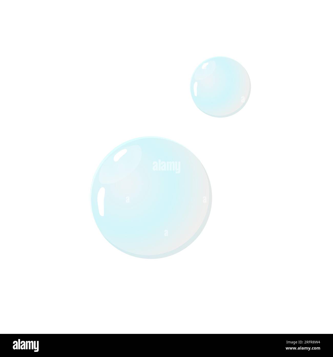 illustrazione vettoriale a bolle su sfondo bianco isolato Illustrazione Vettoriale