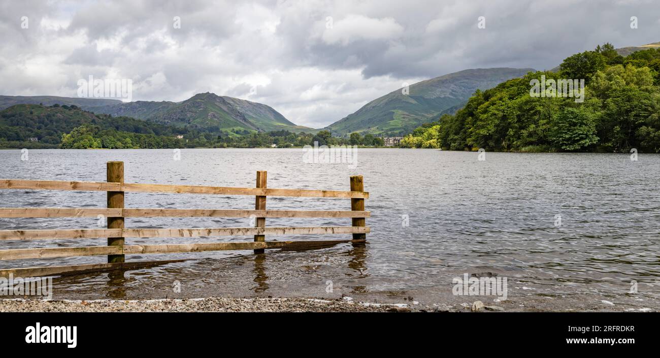 Lago Grasmere, Lake District National Park, Cumbria, Inghilterra, Regno Unito, GB, Europa Foto Stock