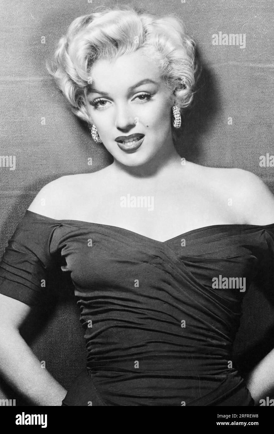 MARILYN MONROE (1926-1962) attrice cinematografica americana circa 1952 Foto Stock