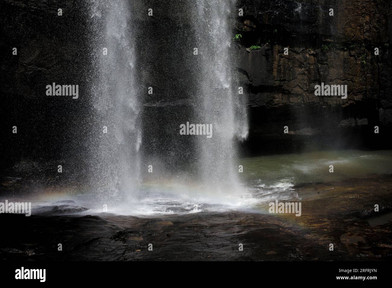 Cascate di Lula nella Georgia settentrionale, Stati Uniti. Foto Stock