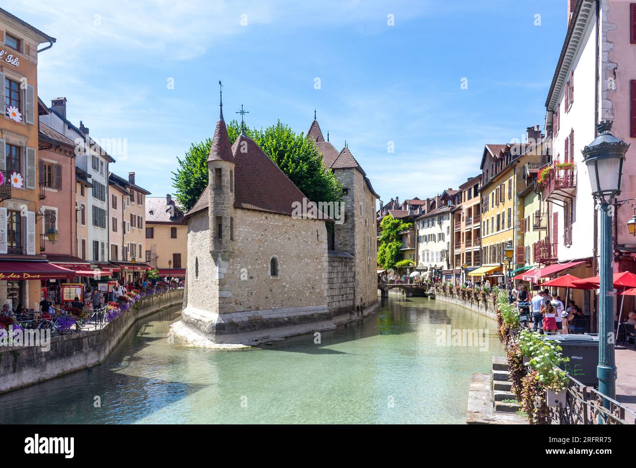 Le Palais de i'Île, Vieille Ville, Annecy, Haute-Savoie, Auvergne-Rhône-Alpes, Francia Foto Stock