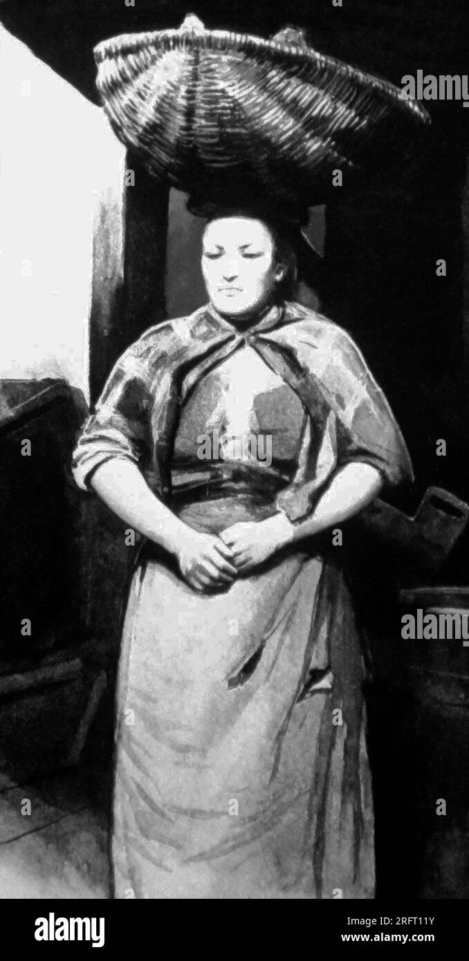 Illustrazione di un supporto abbronzatura negli anni '1850 Foto Stock