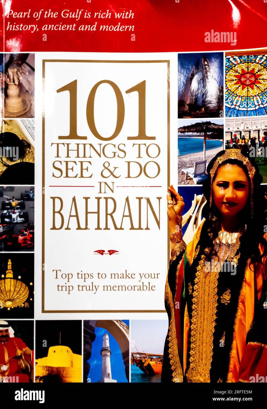 101 cose da vedere e da fare in Bahrain - Consigli utili per rendere il vostro viaggio davvero indimenticabile, libro Ali Hussain Mushaima Foto Stock