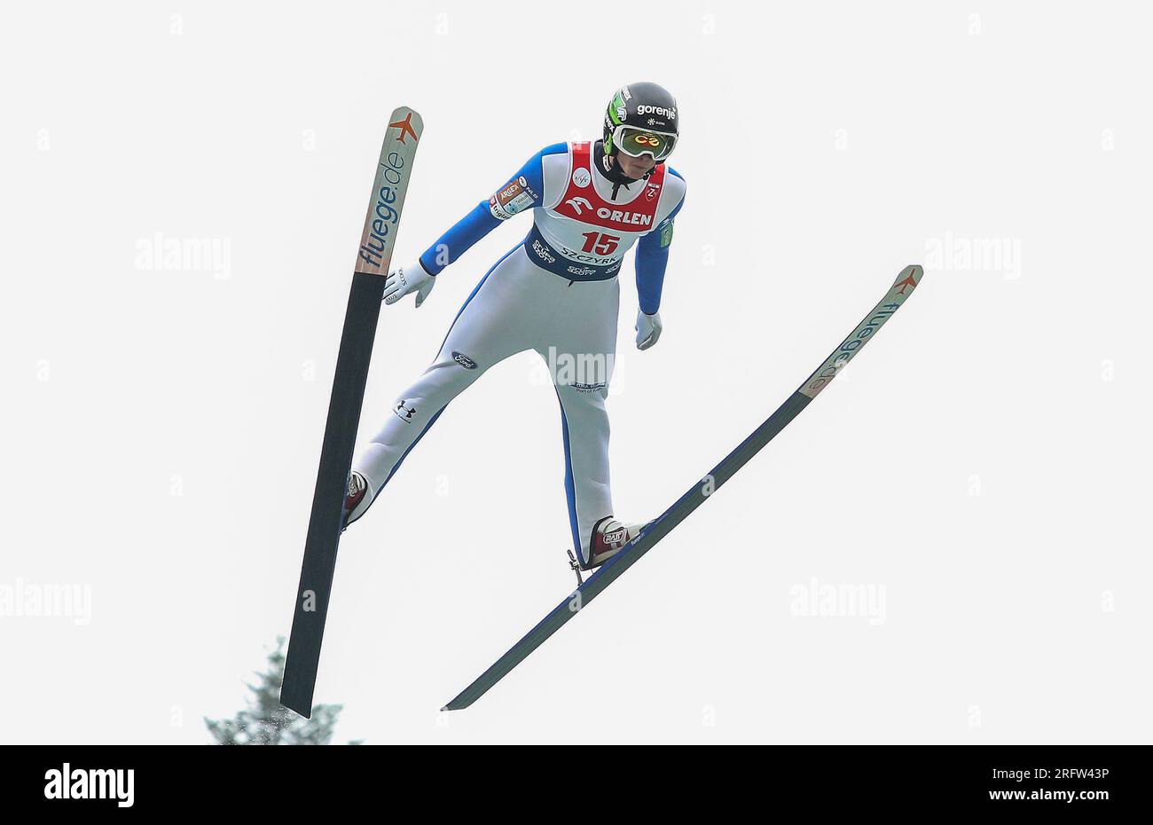 Szczyrk, Polonia. 5 agosto 2023. Rok Oblak durante la gara individuale del FIS Ski Jumping Summer Grand Prixp a Wisla. Credito: SOPA Images Limited/Alamy Live News Foto Stock