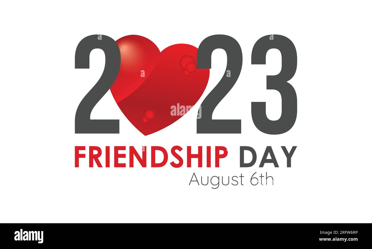 Illustrazione del design vettoriale del Concept Friendship Day 2023. Concetto di celebrazione dell'amicizia per la felicità, la relazione o la diversità giovanile Illustrazione Vettoriale