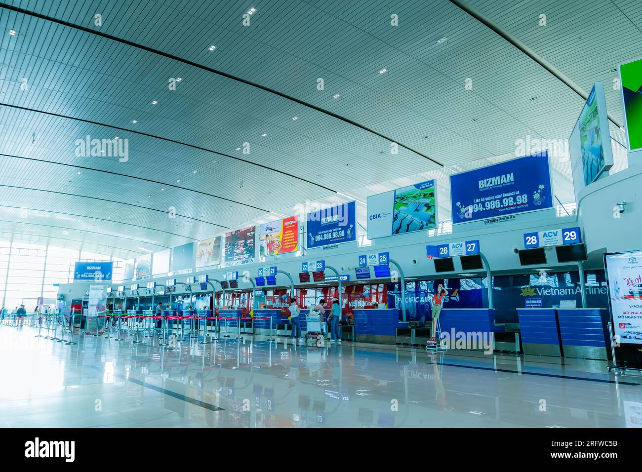 Interni dell'aeroporto Cat Bi nella città di hai Phong, Vietnam. 26 luglio 2023. Foto Stock