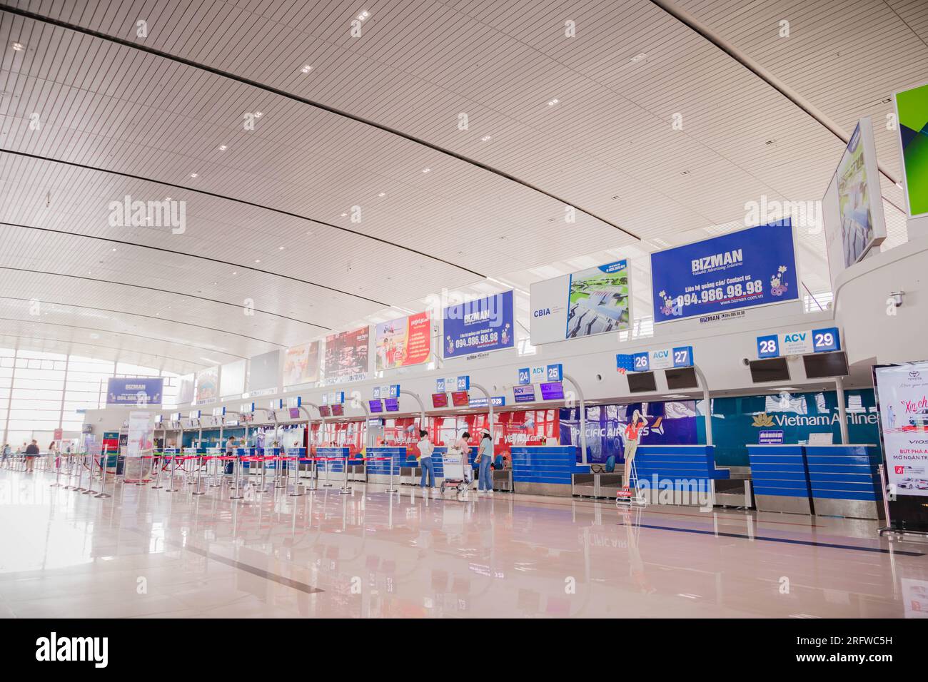 Interni dell'aeroporto Cat Bi nella città di hai Phong, Vietnam. 26 luglio 2023. Foto Stock
