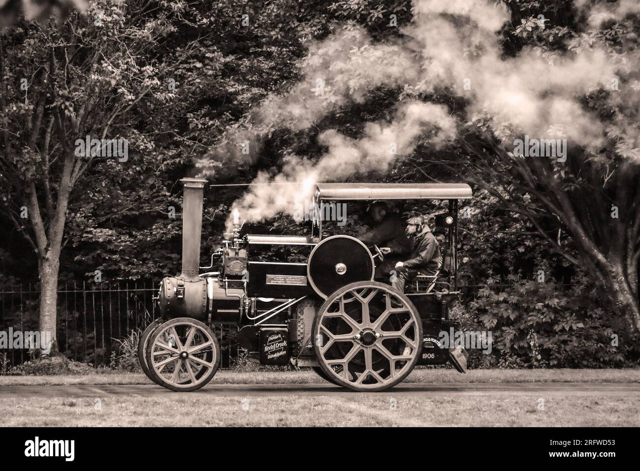 Motore di trazione a vapore, weekend d'epoca, Hebden Bridge Foto Stock