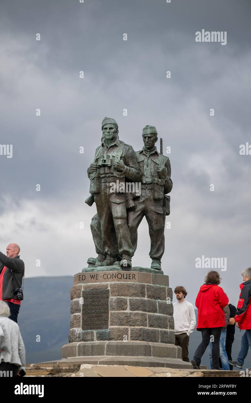 Il Commando Memorial a Spean Bridge nelle Highlands, Regno Unito. Foto Stock