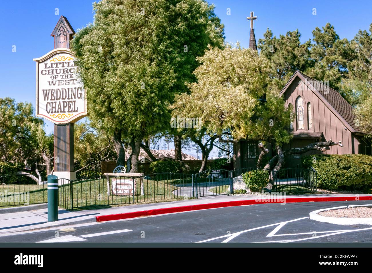 La Little Church of the West Wedding Chapel Las Vegas Nevada USA Foto Stock