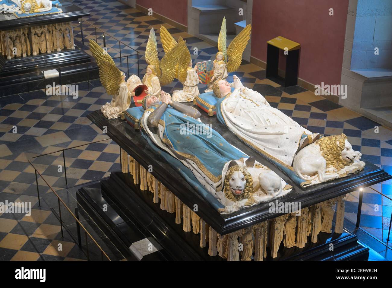 Le tombe dei duchi di Borgogna nel Museo delle belle arti di Digione fr Foto Stock