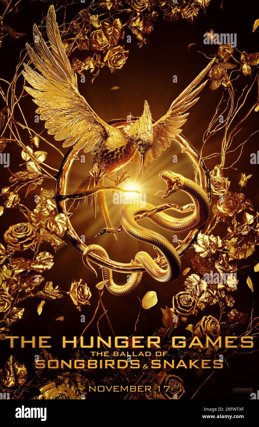 Poster The Hunger Games: The Ballad of songbirds and Snakes Foto Stock