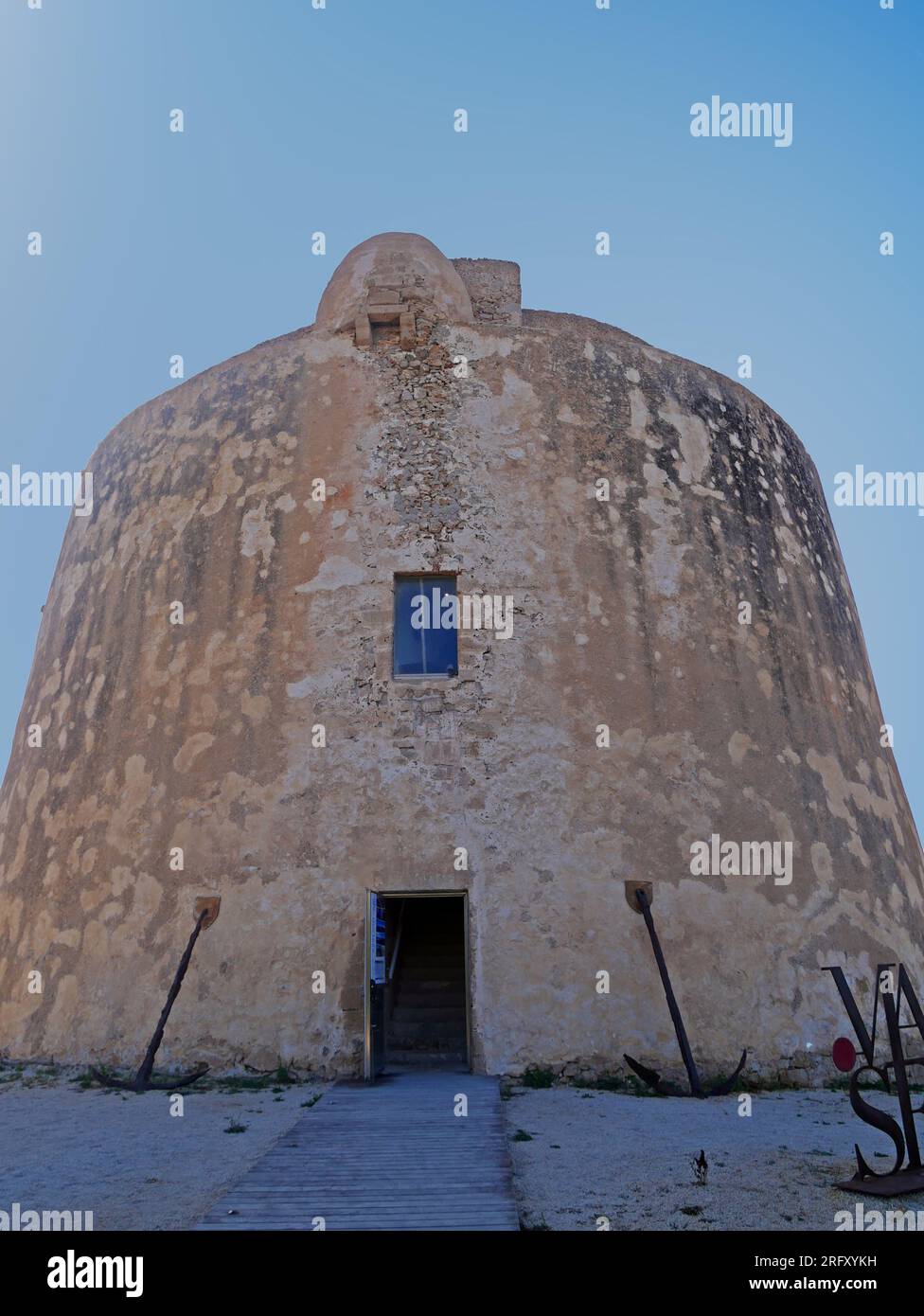 Alghero, Sardegna, Italia, Museo Sant'Esposito nella torre aragonese di Porto Conte Foto Stock