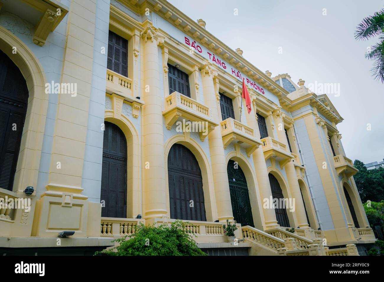 Vista esterna dell'aeroporto Cat Bi nella città di hai Phong, Vietnam. 26 luglio 2023. Foto Stock