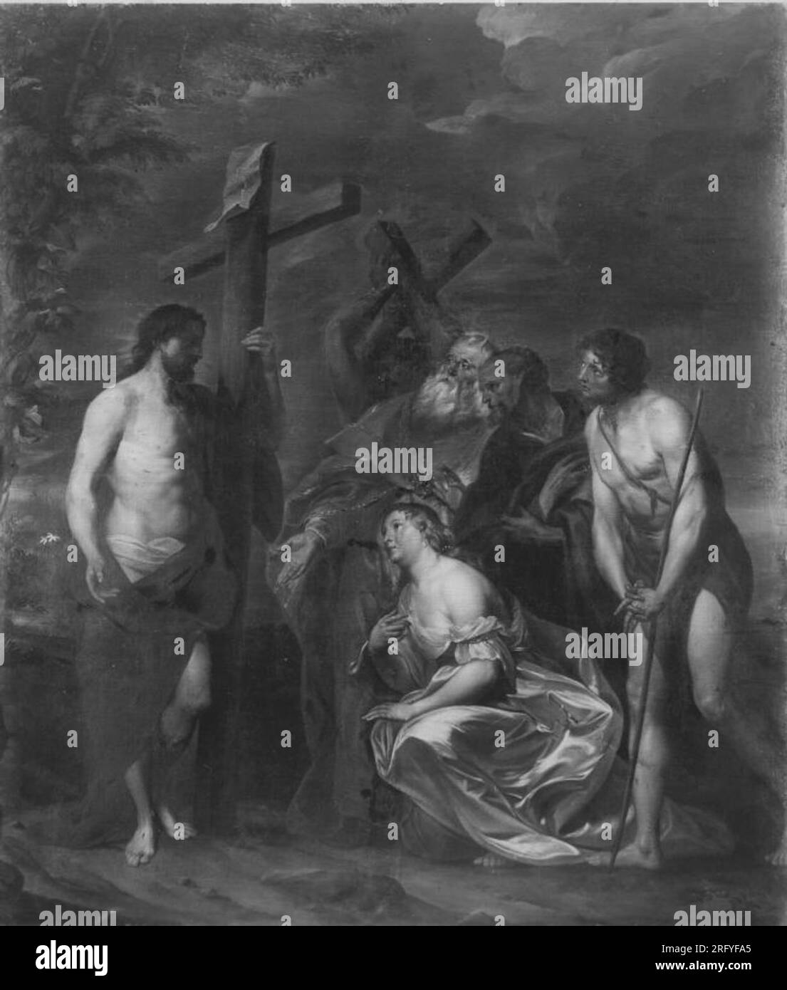 Christus und die büßende Magdalena tra il 1599 e il 1641 di Anthony van Dyck Foto Stock