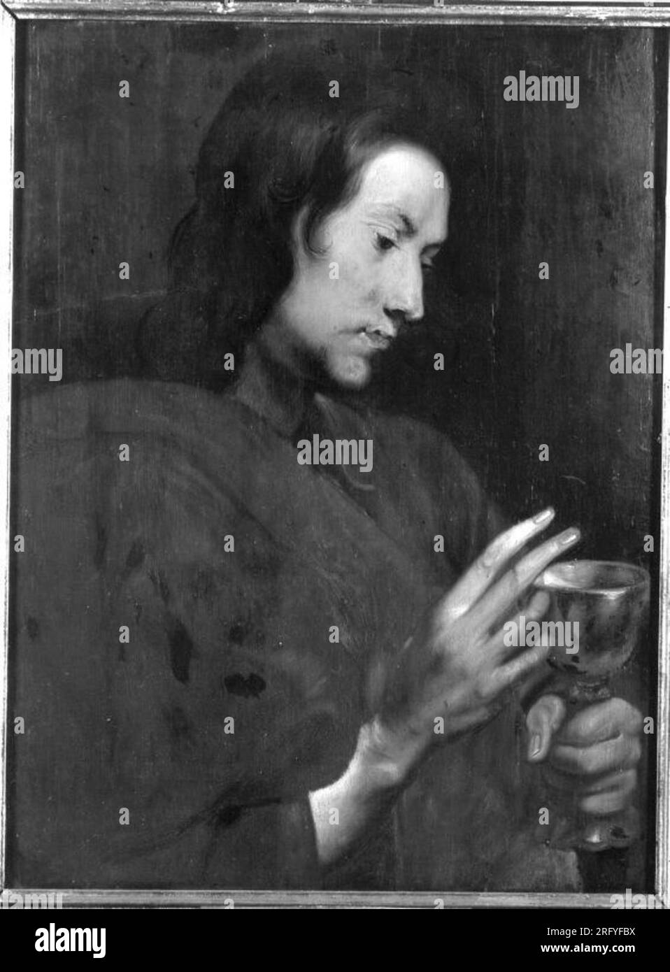 HL. Johannes Evangelist (Werkstattkopie) tra il 1599 e il 1641 di Anthony van Dyck Foto Stock