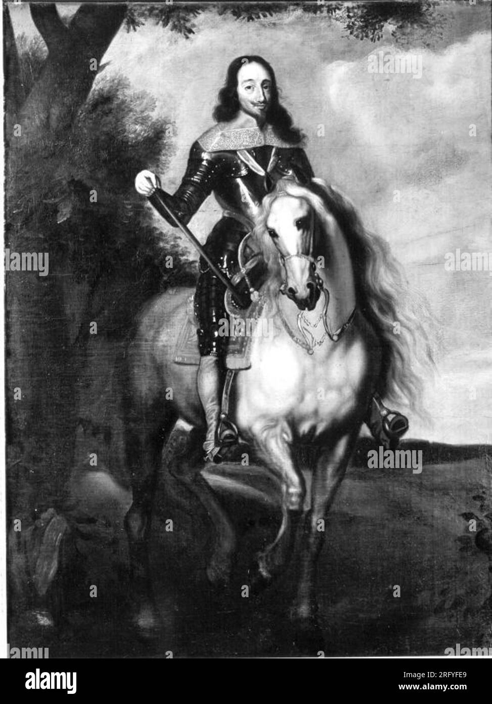 Reiterbildnis Karls I. von England tra il 1599 e il 1641 di Anthony van Dyck Foto Stock