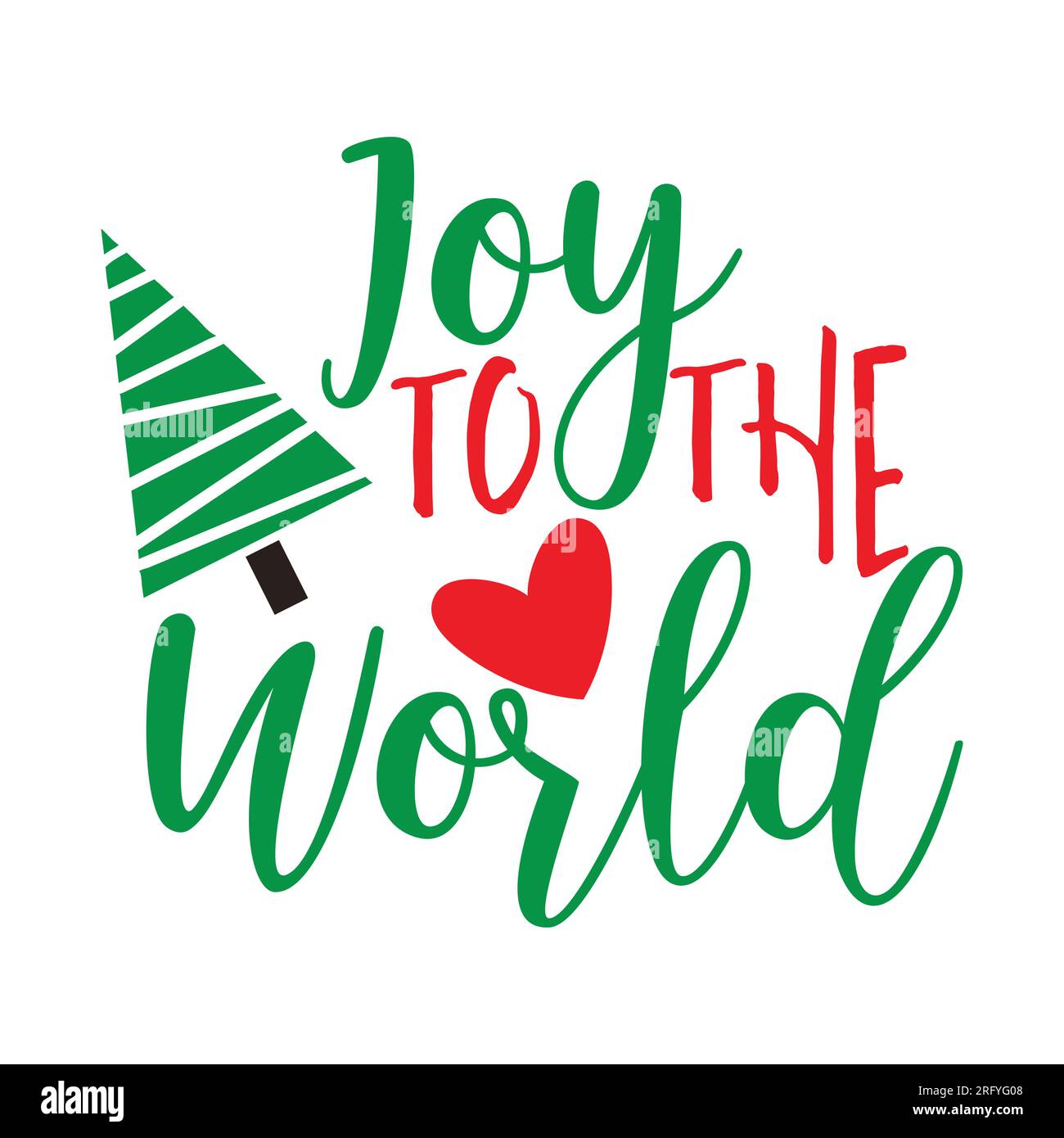 Joy to the World, design tipografico della t-shirt, stampa della t-shirt, design della t-shirt, design della silhouette della t-shirt, arte, nero, calligrafia, Illustrazione Vettoriale