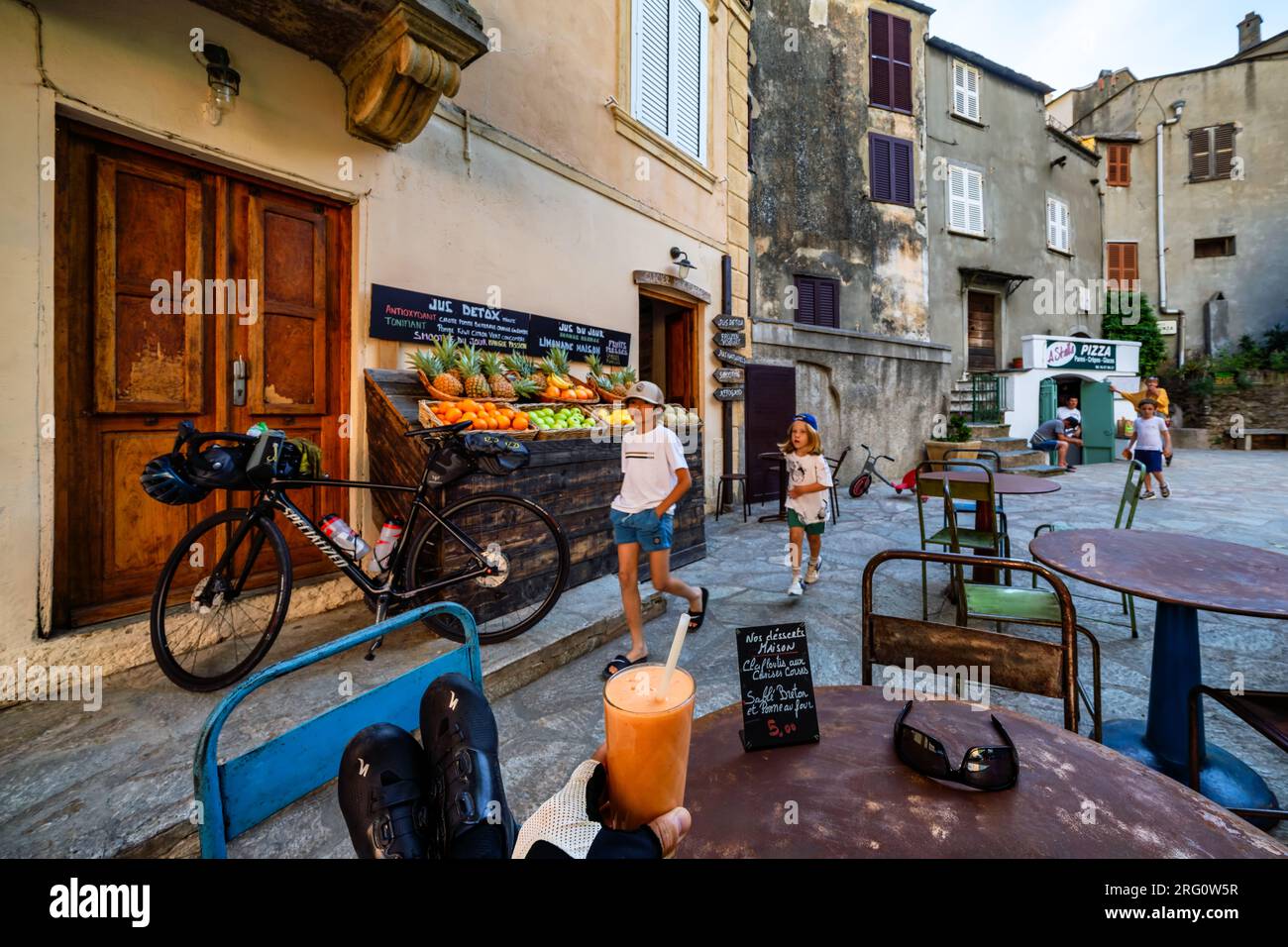 Al villaggio di Albo, isola della Corsica, Francia Foto Stock