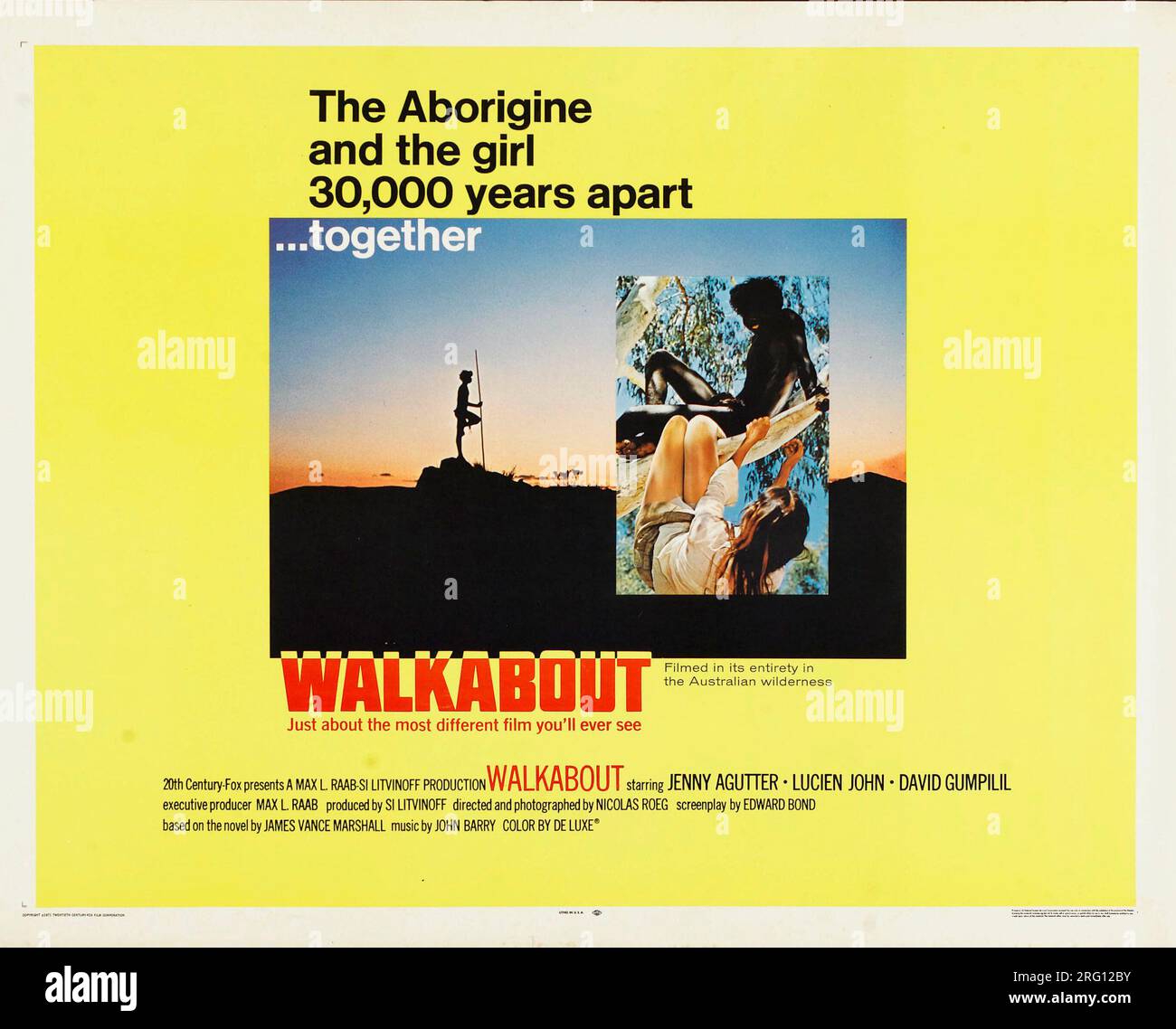 WALKABOUT (1971), diretto da NICOLAS ROEG. Crediti: 20TH CENTURY FOX / album Foto Stock