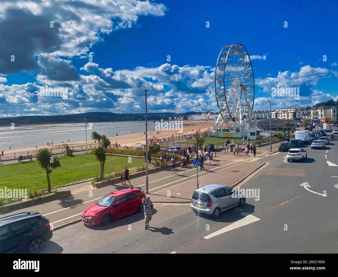 Lungomare di Exmouth a Devon, Regno Unito Foto Stock
