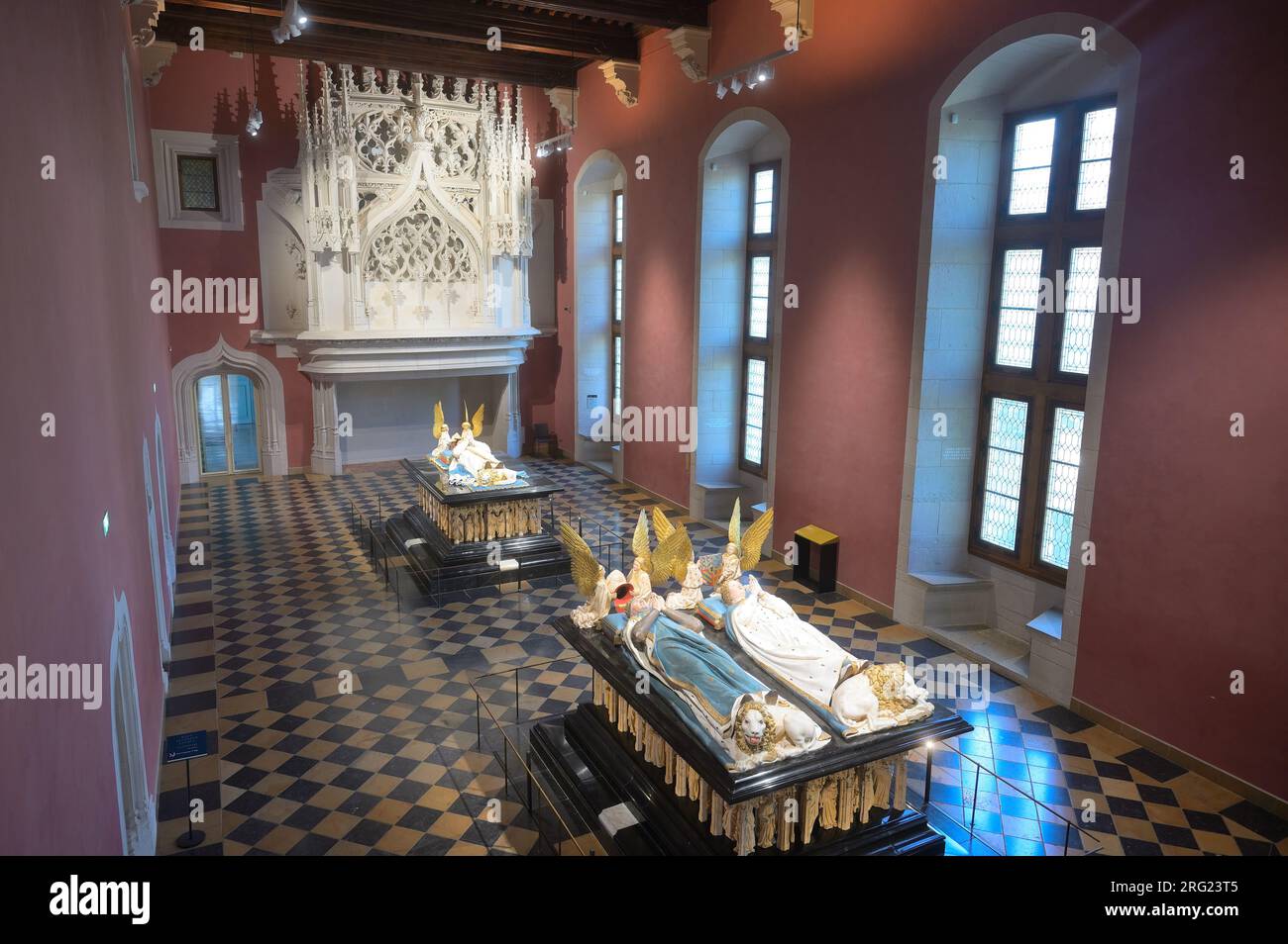 Le tombe dei duchi di Borgogna nel Museo delle belle arti di Digione fr Foto Stock