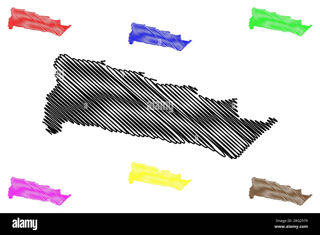 Mappa di Southend-on-Sea, Borough e Unitary Authority Area (Regno Unito di Gran Bretagna e Irlanda del Nord, contea cerimoniale Essex, Inghilterra) Illustrazione Vettoriale