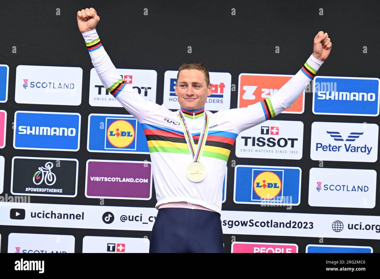 L'olandese mvdp Mathieu Van Der Poel è il nuovo campione del mondo Foto Stock