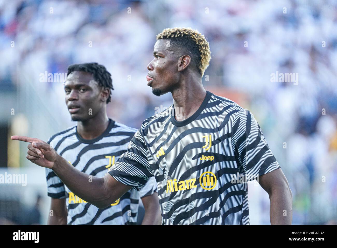 Orlando, Florida, Stati Uniti, 1° agosto 2023, il giocatore della Juventus Paul Pogba durante il Tour del Campionato di calcio ospitato dalla Florida Cup al Camping World Stadium. (Foto di: Marty Jean-Louis) Foto Stock