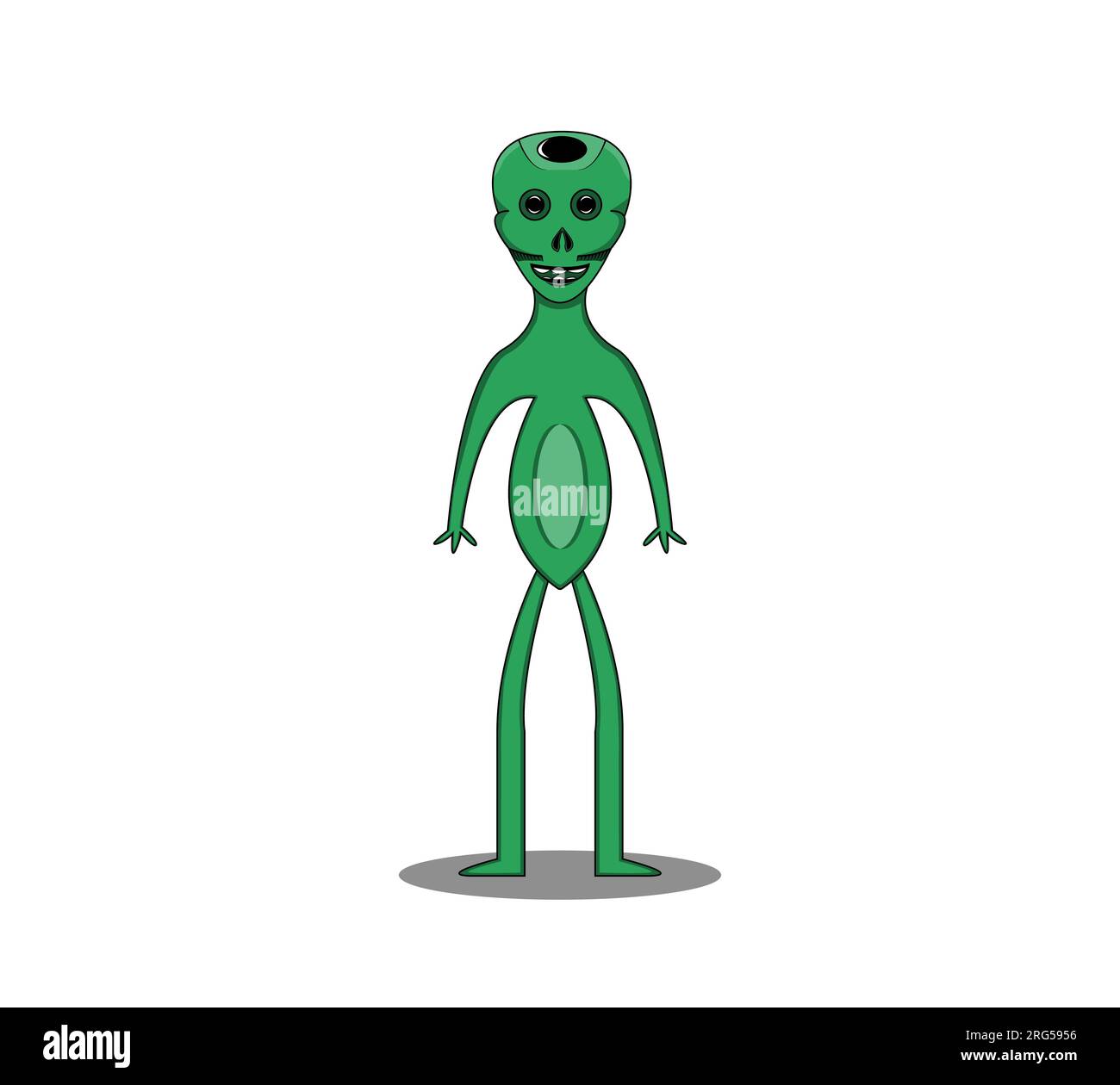 vettore alieni. illustrazione aliena su sfondo bianco. alieni diversi dagli altri. Illustrazione Vettoriale