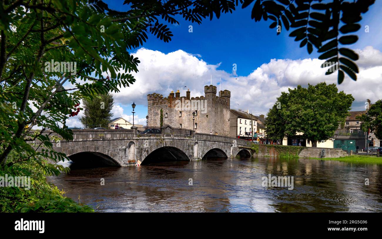 Il castello di bianchi, Athy, Co. Kildare, Irlanda Foto Stock
