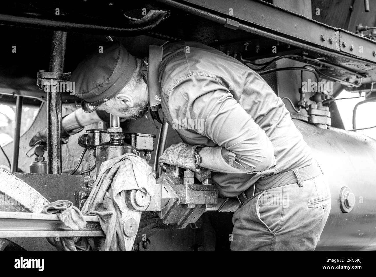 Storico treno a vapore nella campagna senese, Toscana, Italia, Europa Foto Stock