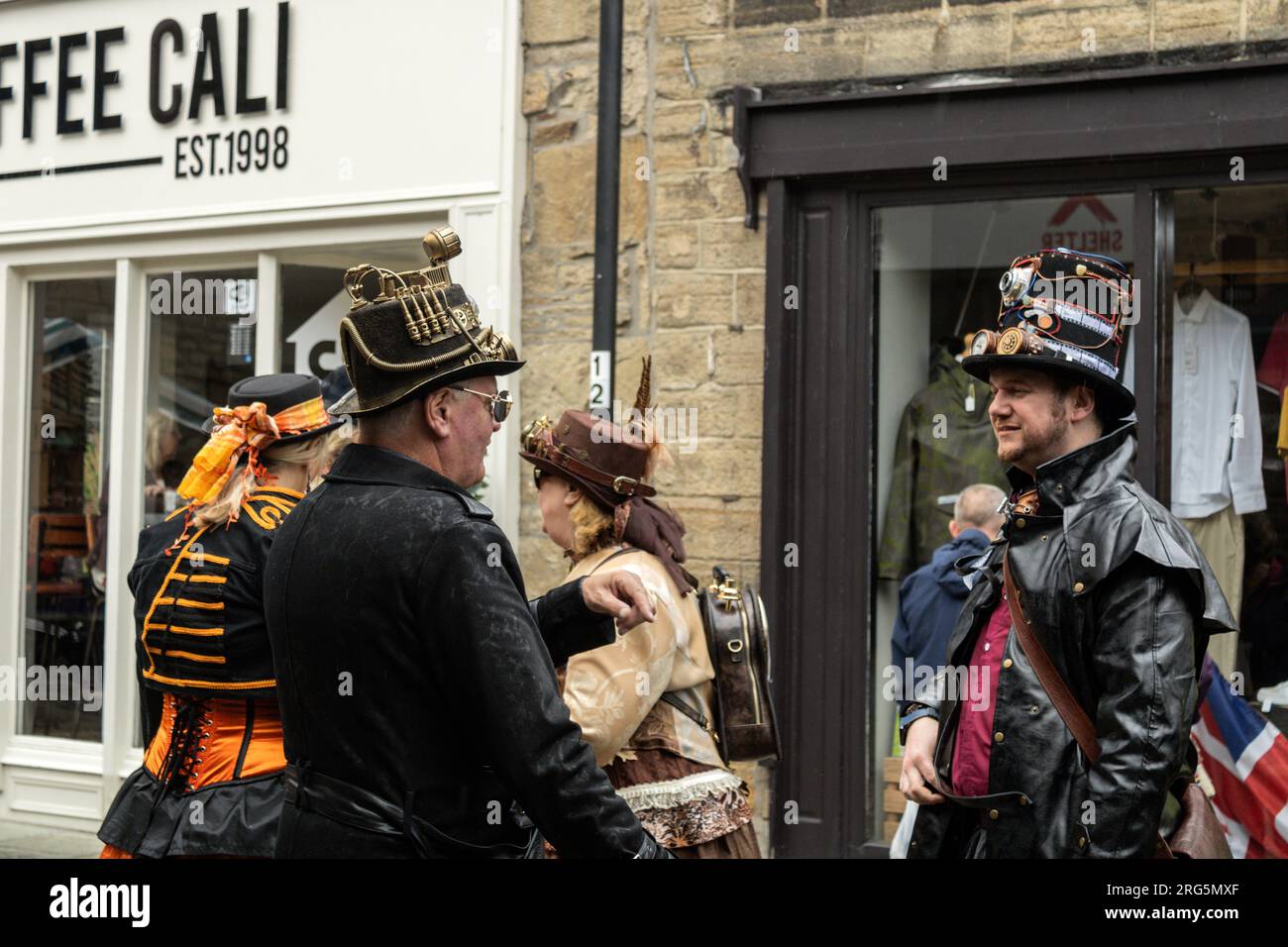 Hebden Bridge Steampunk Weekend 2023. Foto Stock