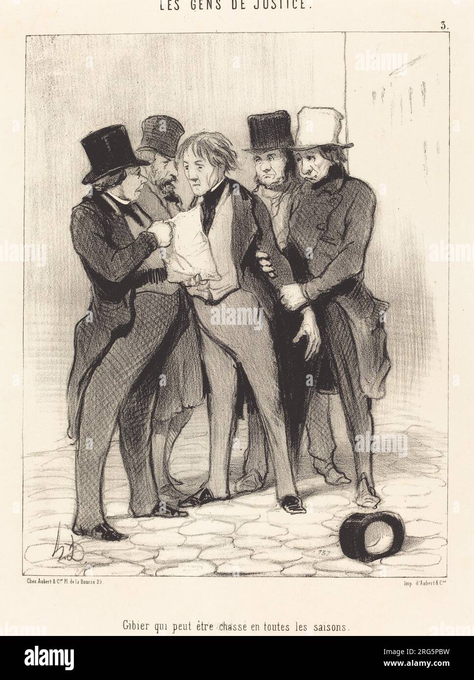 Gibier qui peut être chassé en toutes les saisons 1845 di Honoré Daumier Foto Stock